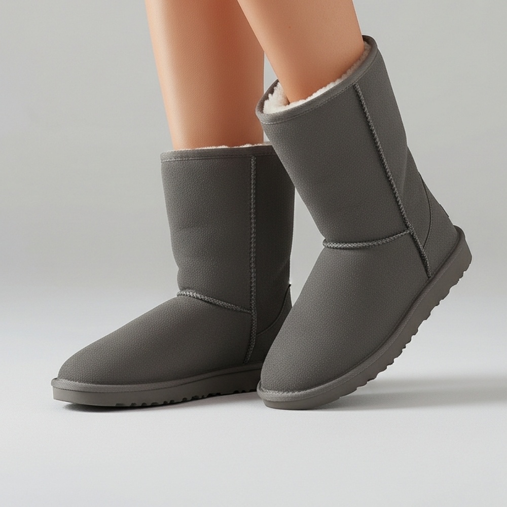Koolaburra UGGs Stone Grey Size 4 NWOT